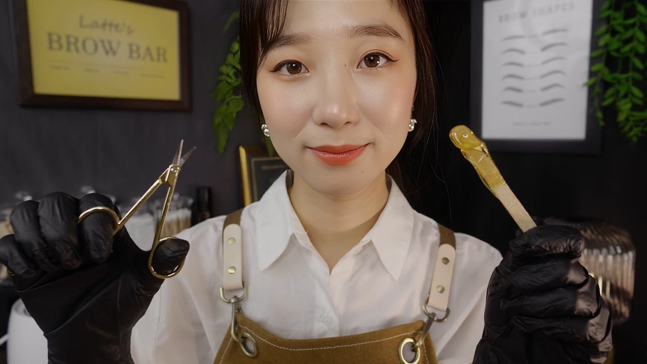 放松眉蜡和着色 ASMR