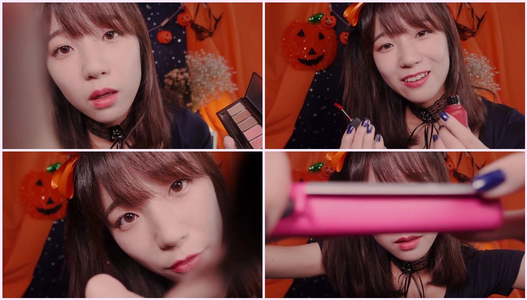 拿铁美容院的万圣节特别护理/ ASMR 化妆师 Latte ASMR视频