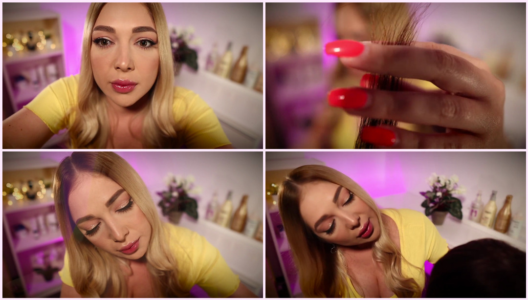 ASMR 超逼真和放松理发 ️ 头皮按摩和头发护理 Tati ASMR视频