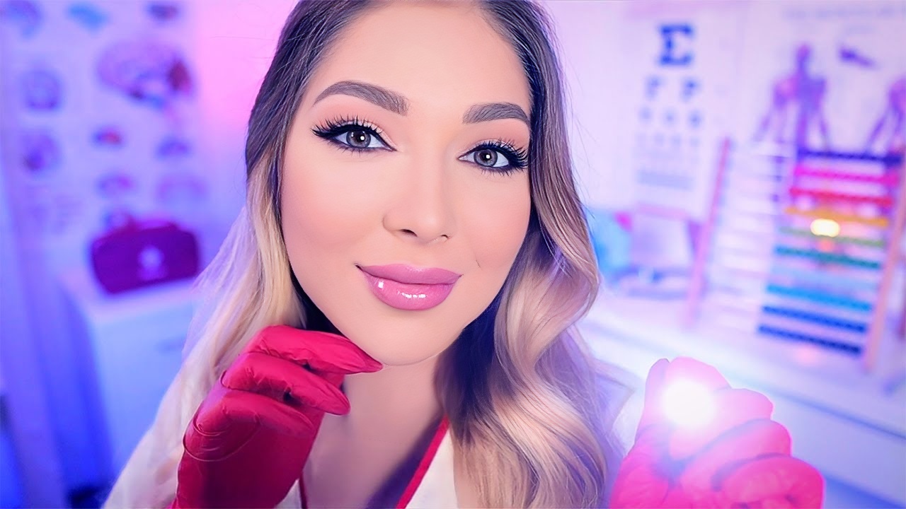 ASMR 你和你害羞的护士调情（医疗角色扮演，颅神经检查）