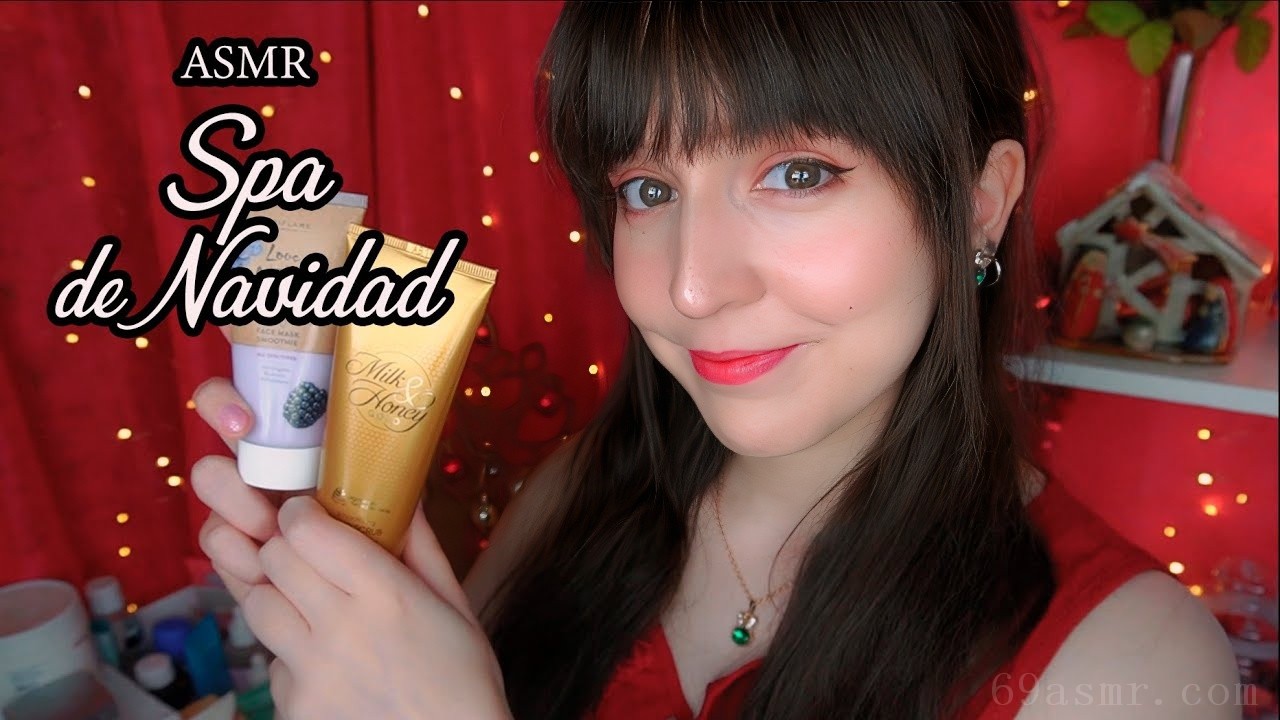 ASMR [Sub] 西班牙圣诞水疗中心面部和手部清洁、面部和手部按摩