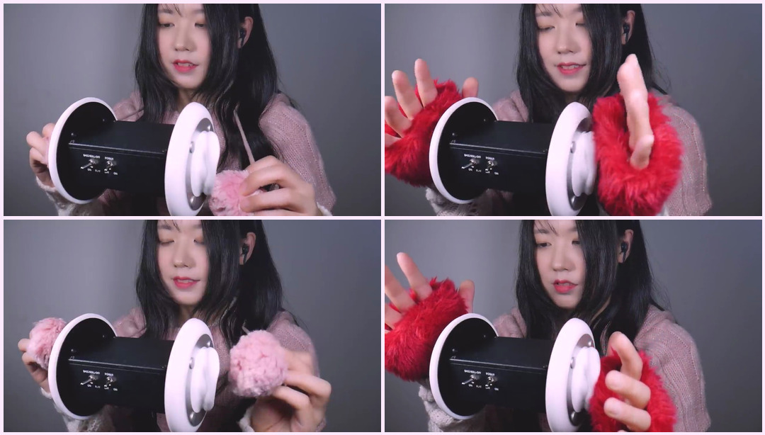 ASMR 温暖你 |耳部按摩、拔罐、抓挠 |毛绒球、手套、耳罩（不说话） Sonagi ASMR视频