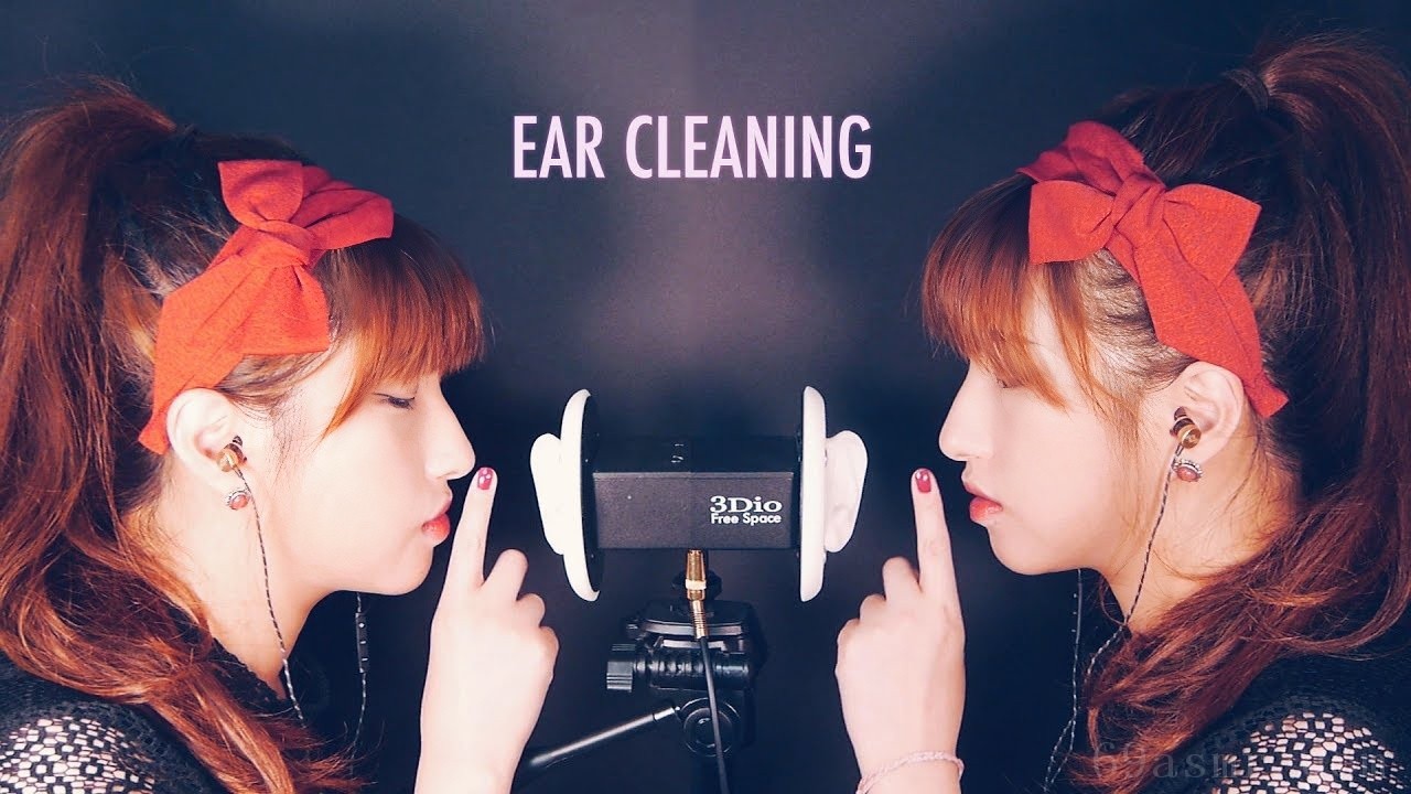 ASMR。带金属耳塞的双耳清洁（不说话）-