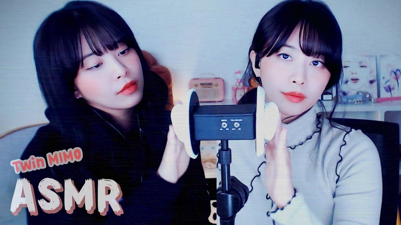 [ASMR] TWIN Lotion Ear Massage Weird Twin Ear Massage (20min) l 3DIO