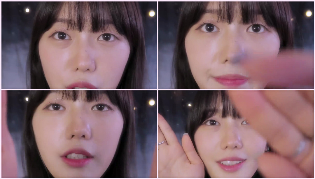 韩语 ASMR 스핏 페인팅 我会用唾液擦脸ㅣ 吐口水，嘴巴的声音-- 泽罗娜 ASMR视频